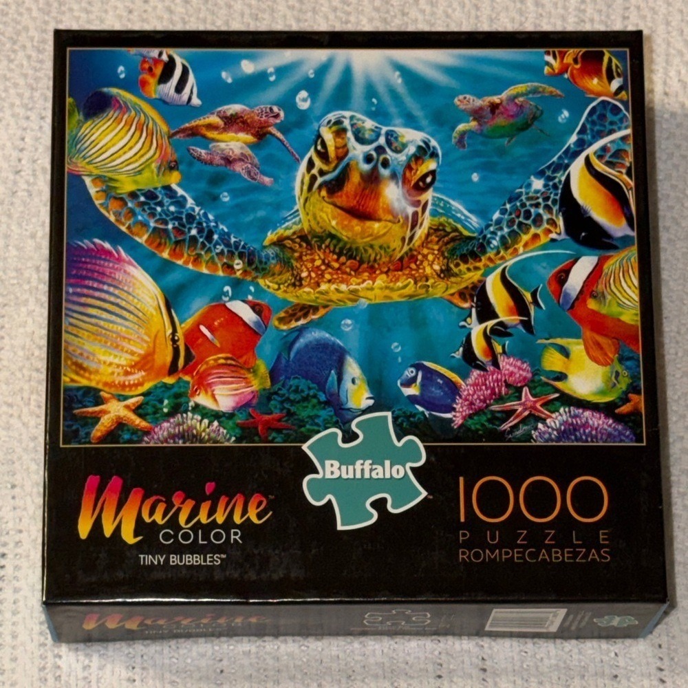 Buffalo Games Marine Color Tiny Bubbles 1000 Piece Jigsaw Puzzle Steve‎ Sundram